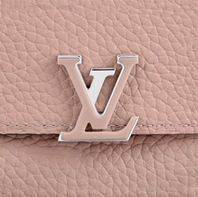Louis Vuitton TAURILLON CAPUCINES COMPACT WALLET ROSE