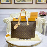 Louis Vuitton Unisex All-In MM Travel Bag Brown Monogram Coated Canvas