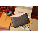 Louis Vuitton Unisex Daily Pouch Brown Monogram Coated Canvas and Cowhide Leather Clutch