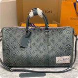 Louis Vuitton Unisex LV Keepall Bandoulière 50 Travel Bag Monogram Washed Coated Canvas