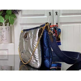 Louis Vuitton Unisex LV Maxi Multi-Pochette Accessoires Navy Blue Silver Recycled Nylon Econyl Clutch