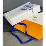 Louis Vuitton Unisex LV x YK Pochette Voyage White Taurillon Monogram Cowhide Psychedelic Flower Clutch