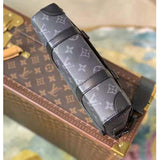 Louis Vuitton Unisex Trunk Messenger Monogram Eclipse Coated Canvas Handbag