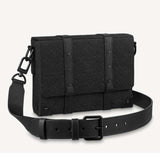 Louis Vuitton Unisex Trunk Messenger Taurillon Monogram Textile Cowhide Leather Handbag