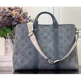 Louis Vuitton Unisex Weekend Tote NM Monogram Washed Coated Canvas Cowhide Leather