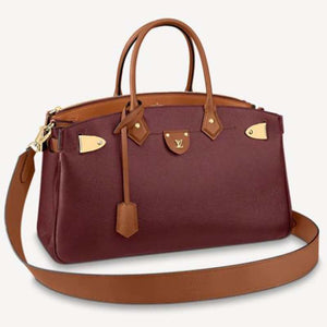 Louis Vuitton Women All Set Handbag Calfskin Cowhide Leather Body-Friendly