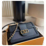 Louis Vuitton Women Dauphine MM Handbag Black Black Epi Grained Cowhide Leather