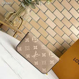 Louis Vuitton Women Félicie Pochette Grey Monogram Empreinte Embossed Supple Grained Cowhide Clutch