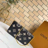 Louis Vuitton Women Félicie Pochette Monogram Empreinte Embossed Supple Grained Cowhide Leather Clutch