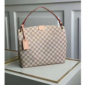 Louis Vuitton Women Graceful PM Hobo Rose Ballerine Pink Monogram Coated Canvas Shoulder Bag