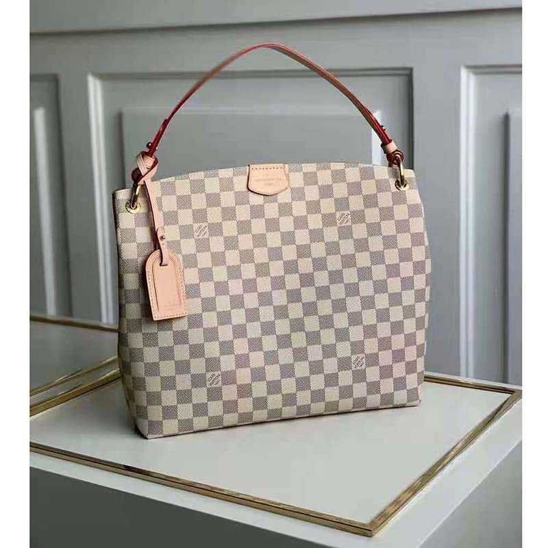 Louis Vuitton Women Graceful PM Hobo Rose Ballerine Pink Monogram Coated Canvas Shoulder Bag
