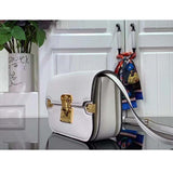 Louis Vuitton Women LV Orsay MM Handbag White Cowhide Leather Flap Closure N-Lock