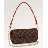 Louis Vuitton Women LV Wallet On Chain Ivy Brown Monogram Coated Canvas Crossbody