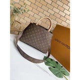 Louis Vuitton Women Montaigne MM Bag Monogram Coated Canvas Natural Cowhide Leather