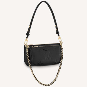 Louis Vuitton Women Multi Pochette Accessoires Embossed Supple Grained Cowhide Leather Clutch