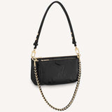 Louis Vuitton Women Multi Pochette Accessoires Embossed Supple Grained Cowhide Leather Clutch
