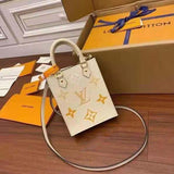 Louis Vuitton Women Petit Sac Plat Monogram Empreinte Embossed Supple Grained Cowhide Leather Handbag