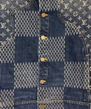 Louis Vuitton X NIGO GIANT DAMIER WAVES MNGM DENIM JACKET