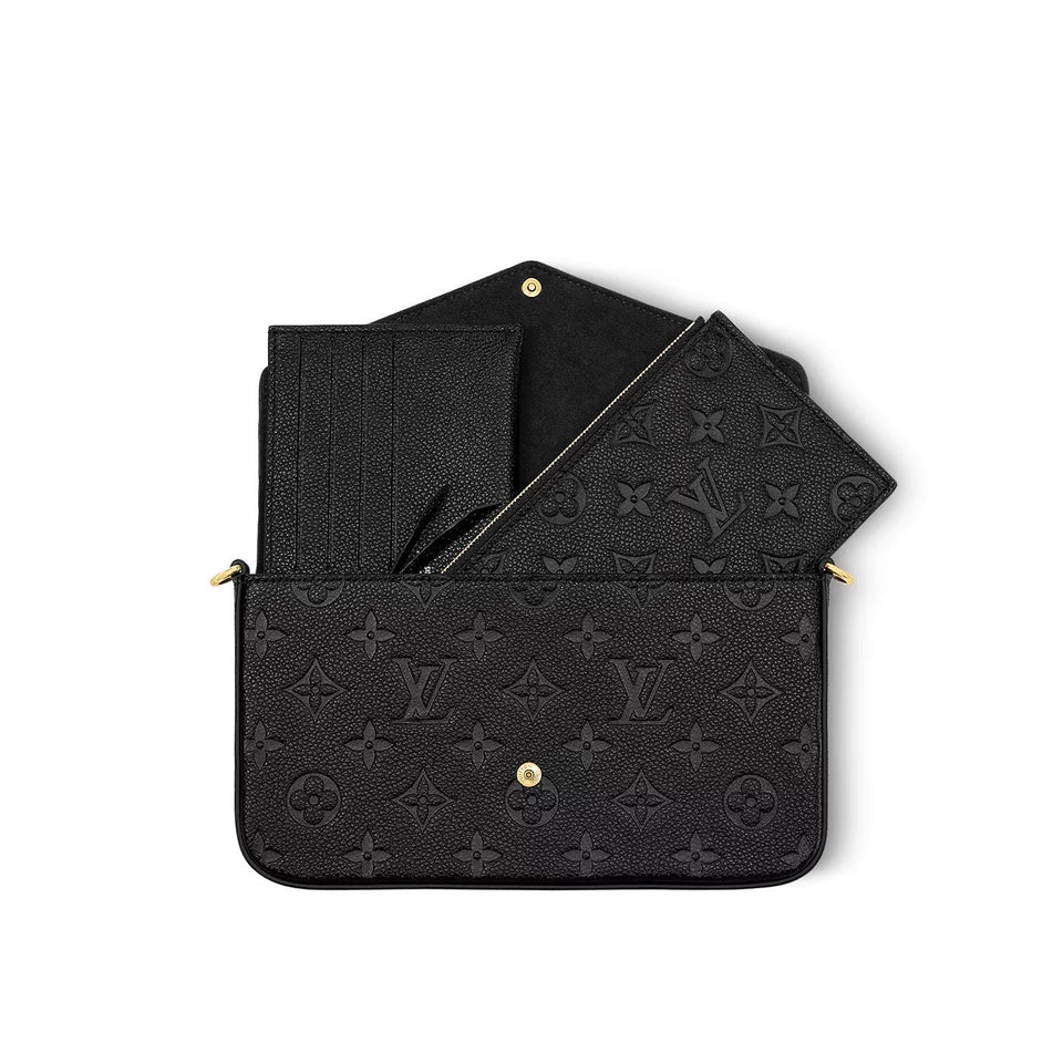 Louis Vuitton MONOGRAM EMPREINTE LEATHER FÉLICIE CHAIN BAG
