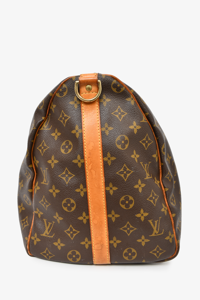 Louis Vuitton 2001 MONOGRAM KEEPALL BANDOULIERE 50 with STRAP