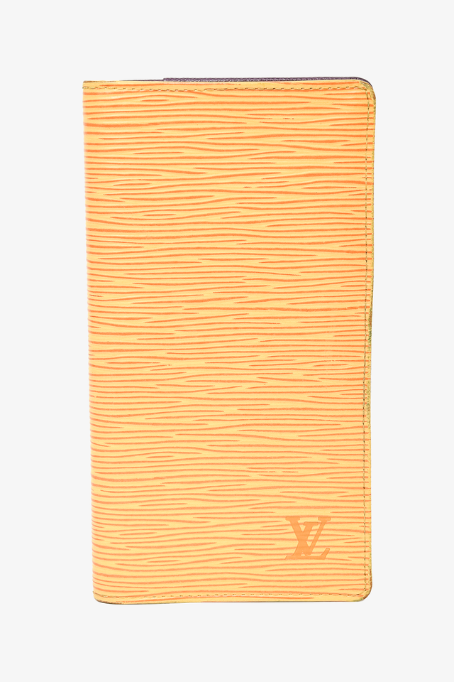 Louis Vuitton 2001 Yellow Epi Leather Bifold Wallet