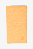 Louis Vuitton 2001 Yellow Epi Leather Bifold Wallet