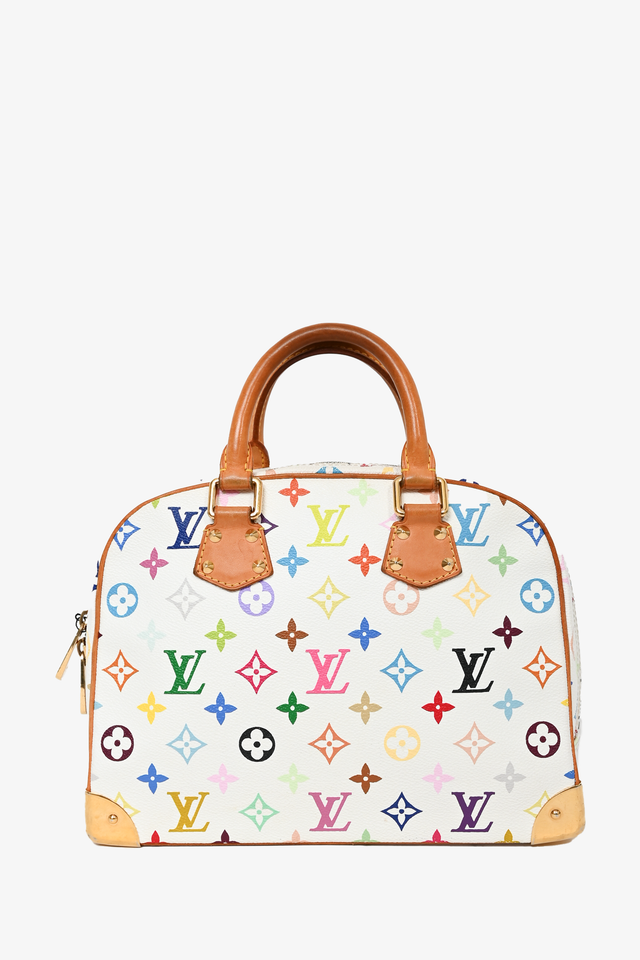 Louis Vuitton 2004 White Monogram Trouville Bag