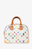 Louis Vuitton 2004 White Monogram Trouville Bag