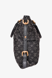 Louis Vuitton 2007 Black Denim Monogram Neo Cabby MM Tote