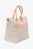 Louis Vuitton 2008 Damier Azur Saleya GM Zip Tote Bag