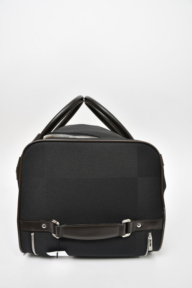Louis Vuitton 2011 Black Damier Geant Eole 50 Rolling Duffle Bag