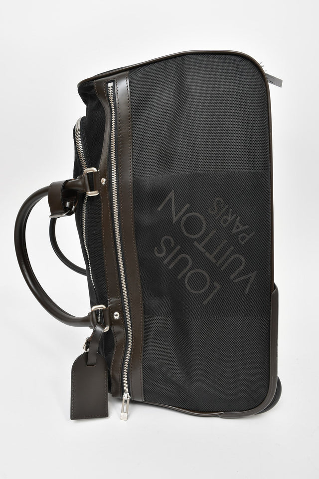 Louis Vuitton 2011 Black Damier Geant Eole 50 Rolling Duffle Bag