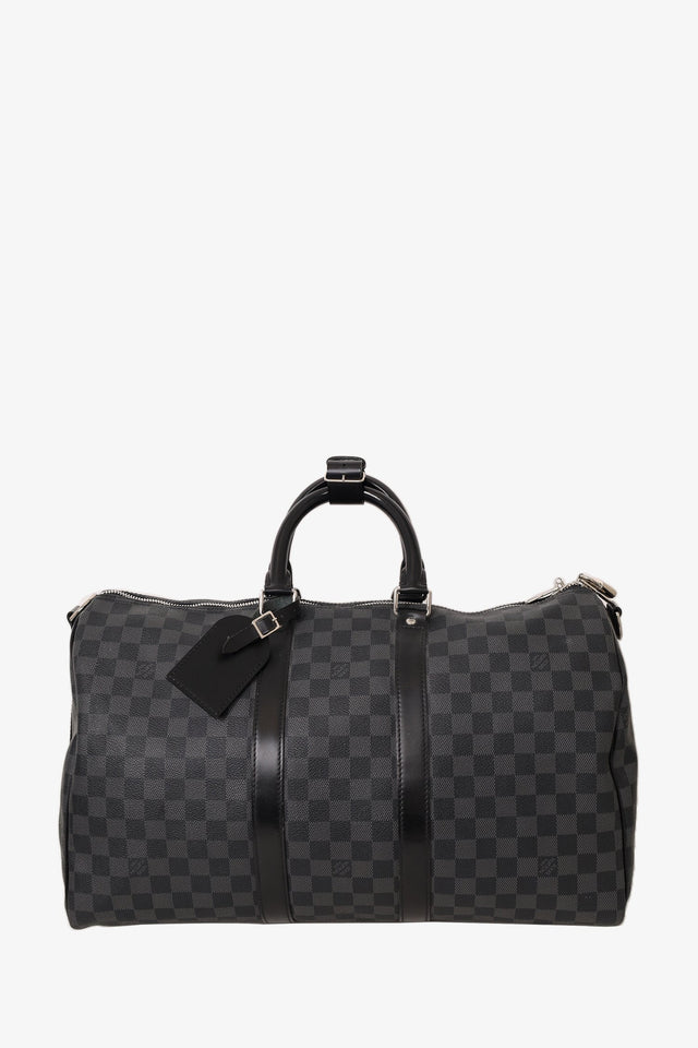 Louis Vuitton 2012 Graphite Damier Keepall 45 with Strap
