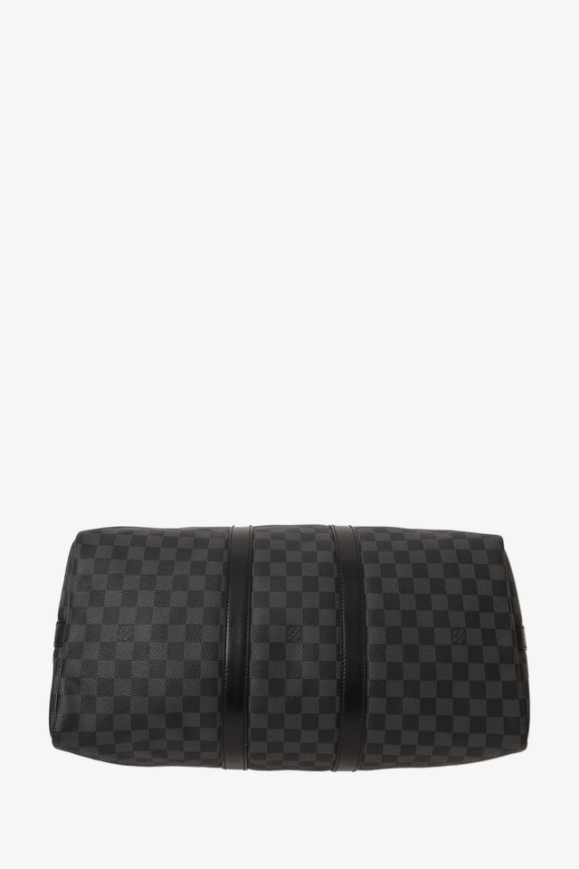 Louis Vuitton 2012 Graphite Damier Keepall 45 with Strap