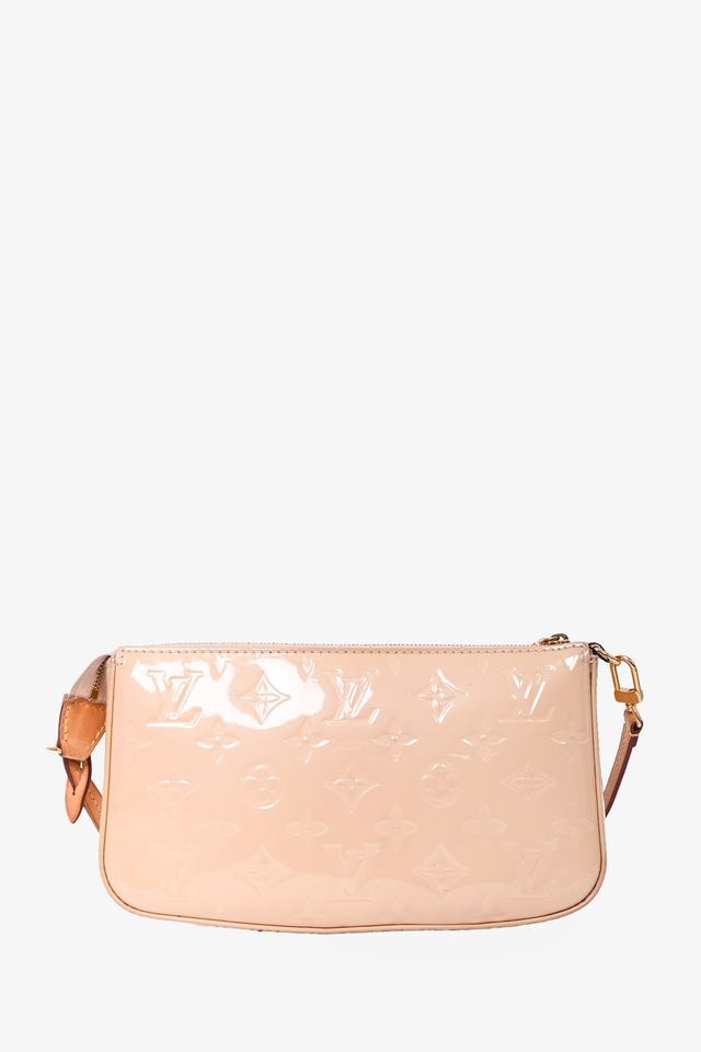 Louis Vuitton 2013 Beige Vernis Pochette Shoulder Bag