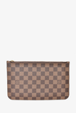 Louis Vuitton 2014 Damier Ebene Neverfull Pouch GM