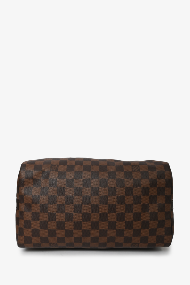 Louis Vuitton 2014 Damier Ebene Speedy Bandouliere 30 with Strap