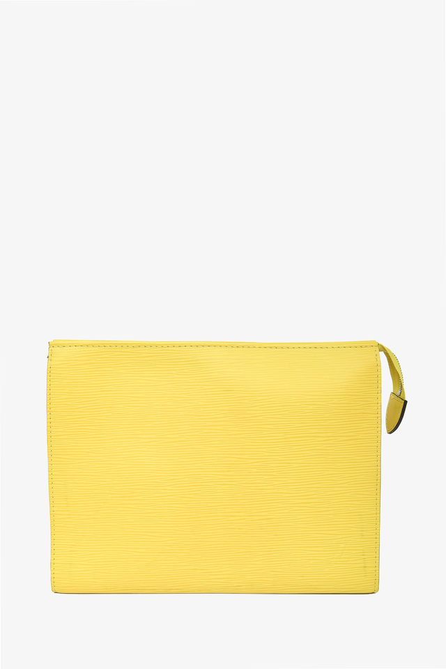 Louis Vuitton 2014 Lime Green Epi Leather Toiletry Pouch 26