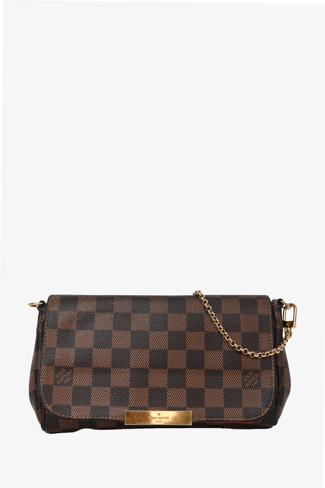 Louis Vuitton 2015 Damier Ebene Favourite PM Bag