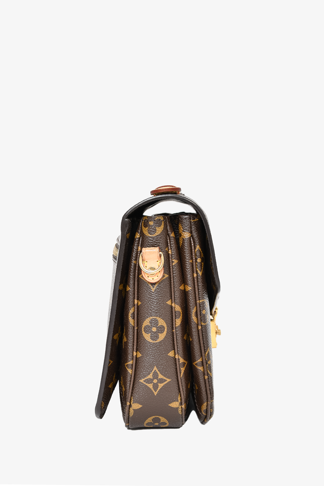 Louis Vuitton 2015 Monogram Pochette 'Metis' Top Handle Bag w/ Strap