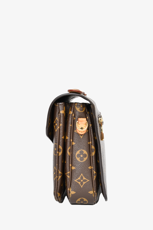 Louis Vuitton 2015 Monogram Pochette 'Metis' Top Handle Bag w/ Strap