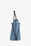 Louis Vuitton 2016 Blue/Black Epi Neverfull MM Tote With Pouch