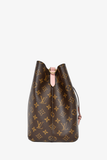 Louis Vuitton 2017 Brown/Pink Leather Monogram MM 'Néonoé'