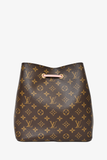 Louis Vuitton 2017 Brown/Pink Leather Monogram MM 'Néonoé'
