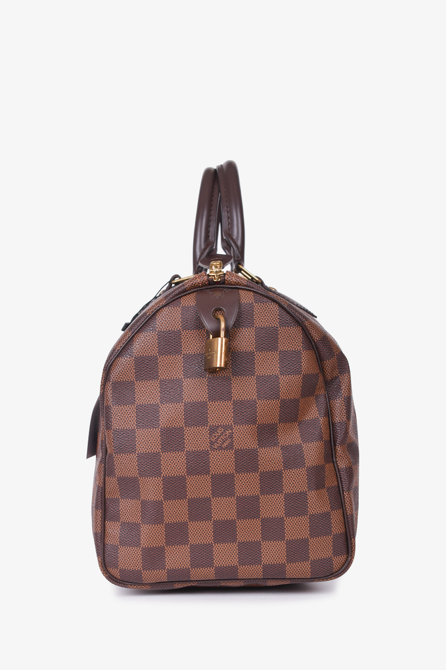 Louis Vuitton 2017 Damier Ebene Speedy Bandouliere 30