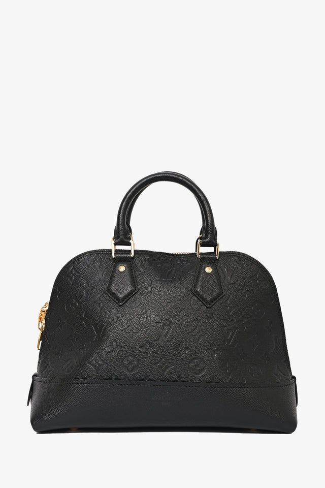 Louis Vuitton 2019 Black Empreinte Leather Neo Alma PM Top Handle with Strap