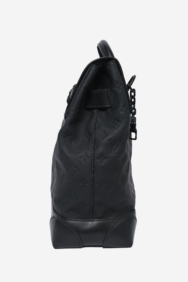 Louis Vuitton 2019 Black Empreinte Monogram Eclipse Steamer Messenger Bag