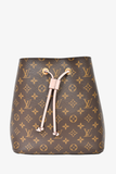Louis Vuitton 2019 Monogram/Pink Neo Noe Bucket Shoulder Bag
