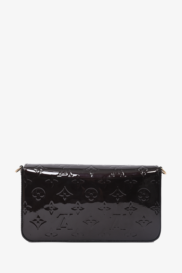 Louis Vuitton 2020 Amarante Vernis Felicie Pochette with Pouches