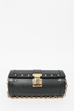 Louis Vuitton 2021 Black Epi Leather Papillon Trunk Bag with Chain and Leather Strap